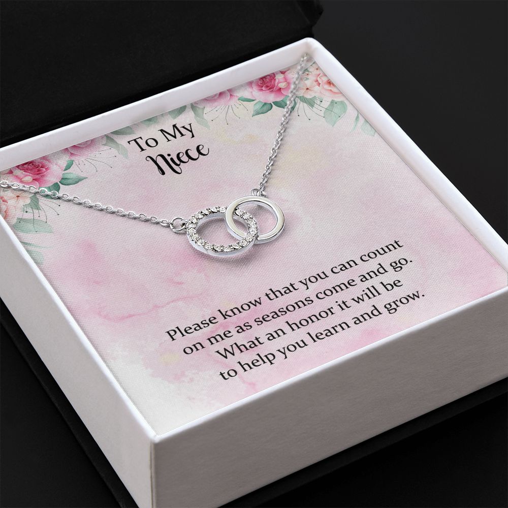 To My Niece, Aunt Neice Alluring Beauty Necklace, Niece Birthday Gift