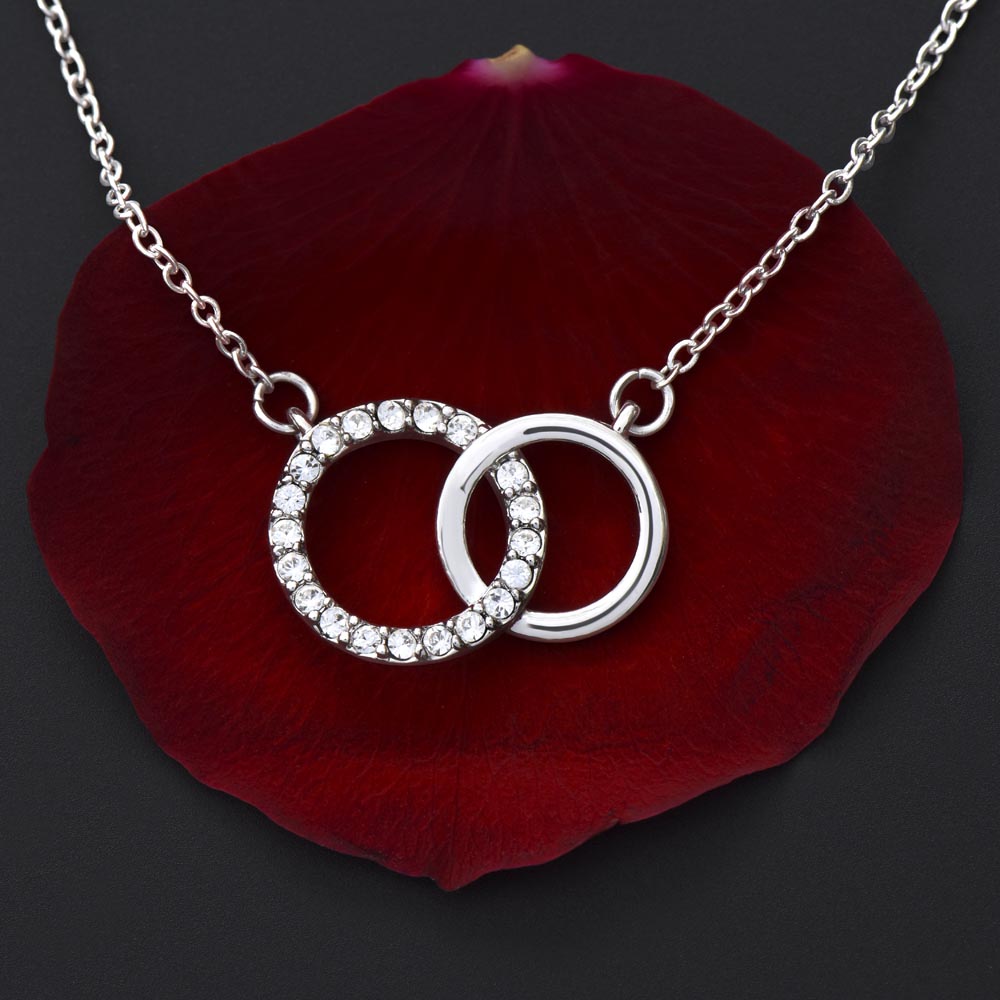 Groom To Bride Gift From Groom On Wedding Day Perfect Pair Necklace Gift, I Love You With All My Heart Forever & Always.