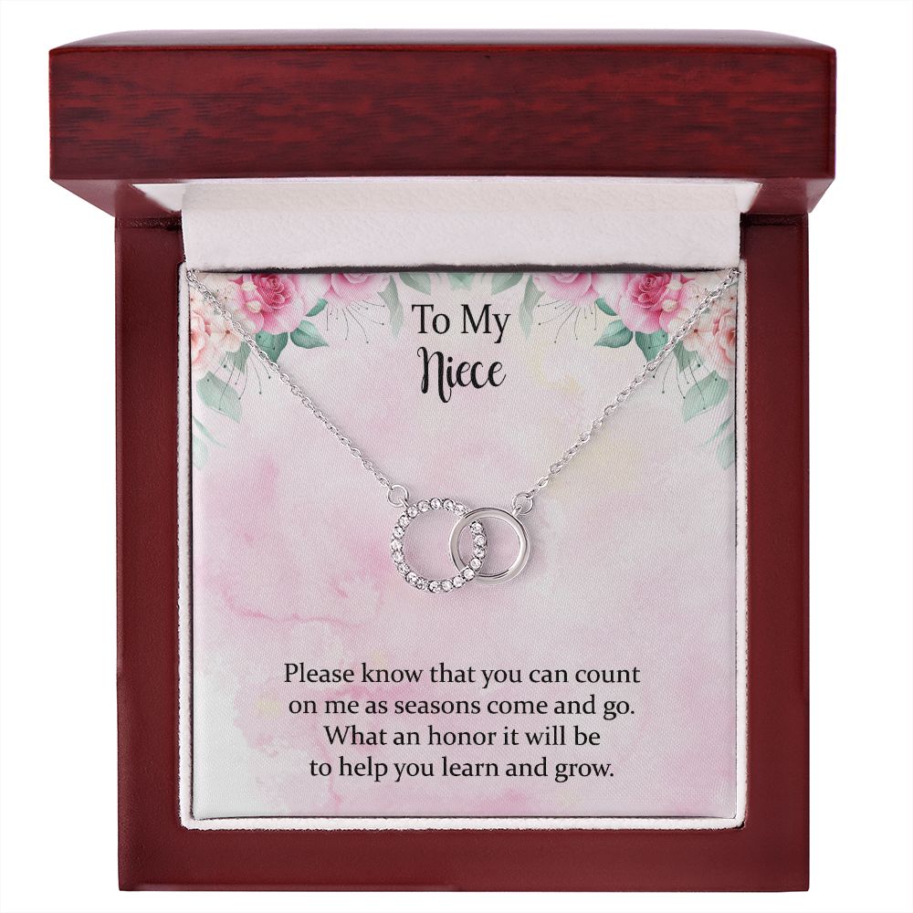 To My Niece, Aunt Neice Alluring Beauty Necklace, Niece Birthday Gift