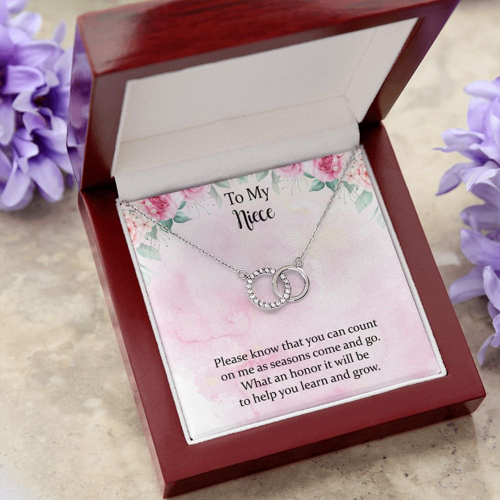 To My Niece, Aunt Neice Alluring Beauty Necklace, Niece Birthday Gift