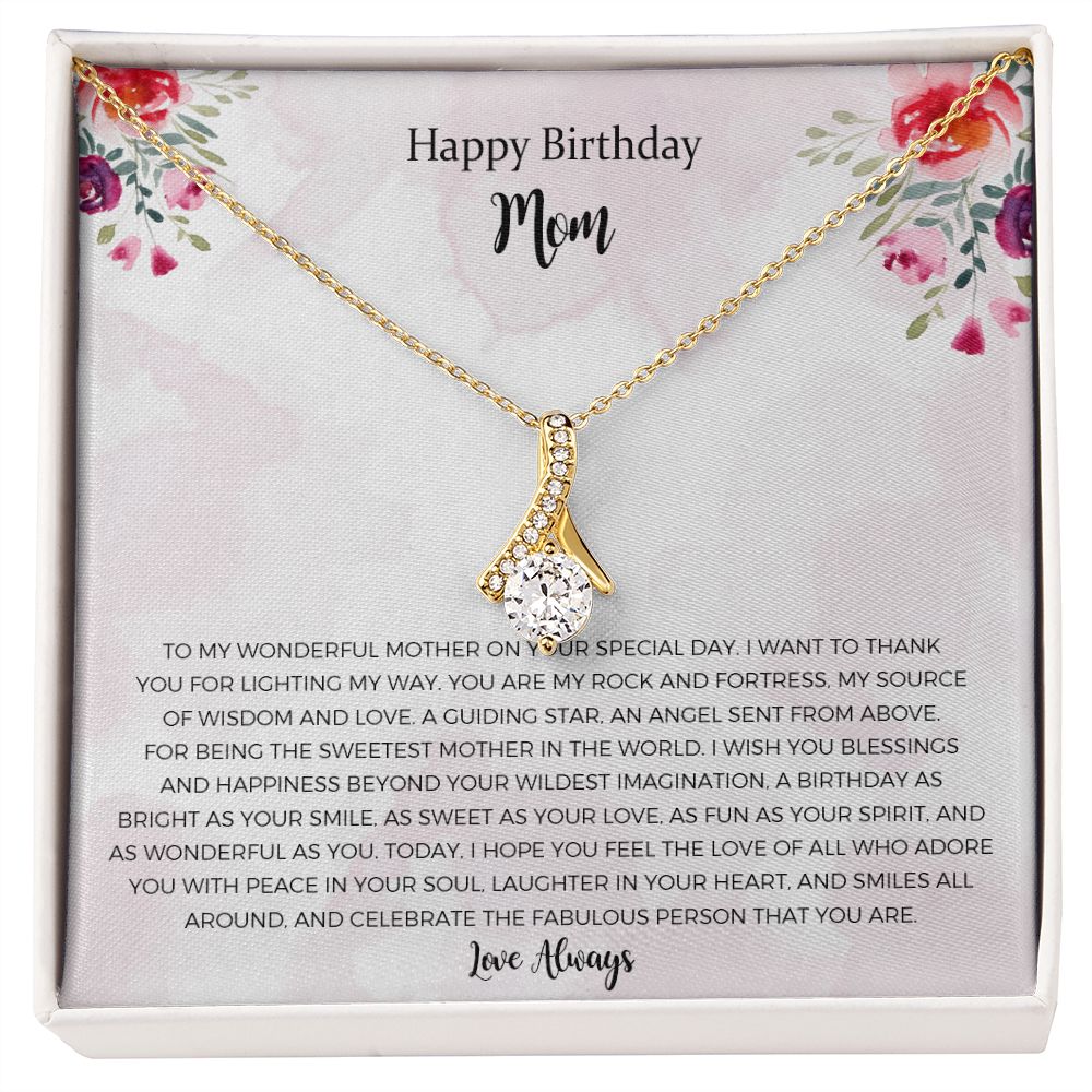 Mom Birthday Alluring Beauty Necklace Gift From Daughter Or Son, Sentimental Gifts For Mom Birthday