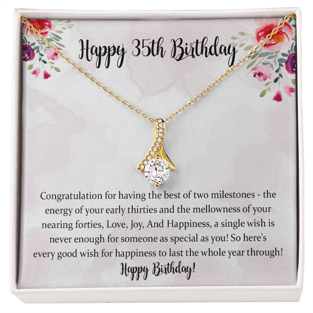 35th Birthday Gift Alluring Beauty Necklace, 35th Birthday Gift For Women, 35th Birthday Gift For Her, 35th Birthday Gift Idea