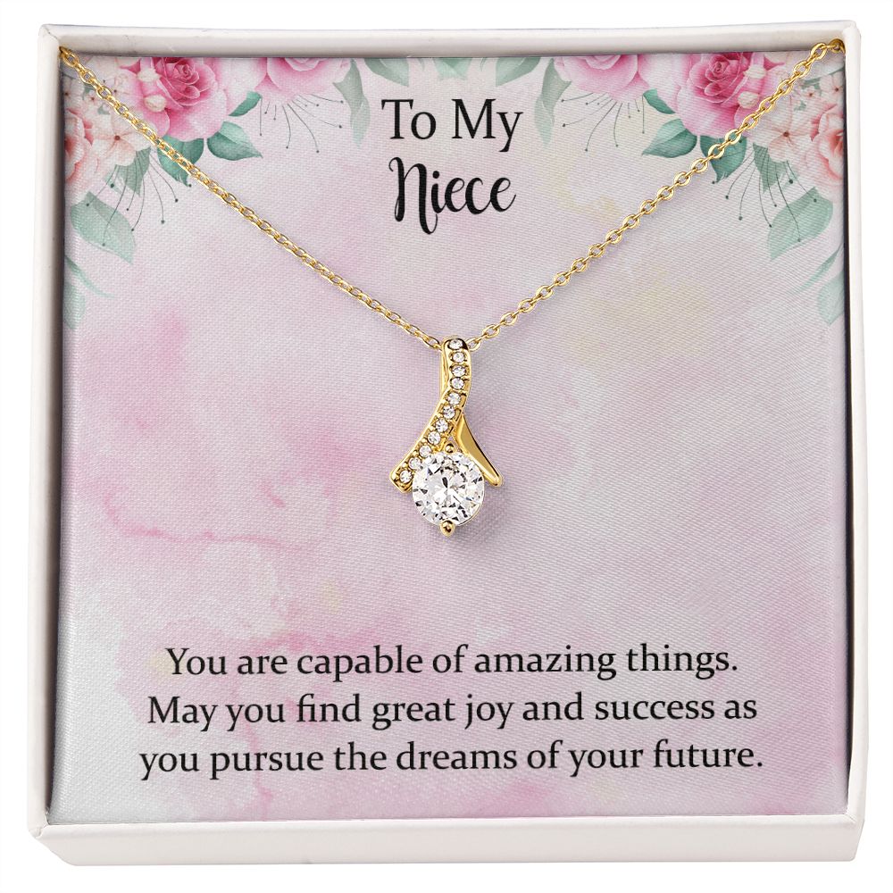 To My Niece Joy and Success Alluring Beauty Necklace