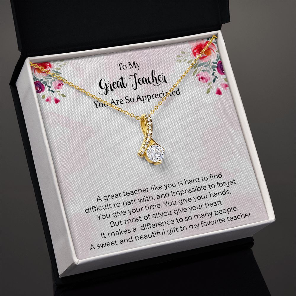 Teacher Alluring Beauty Necklace Appreciation Gifts For Women From Student Graduation Farewell