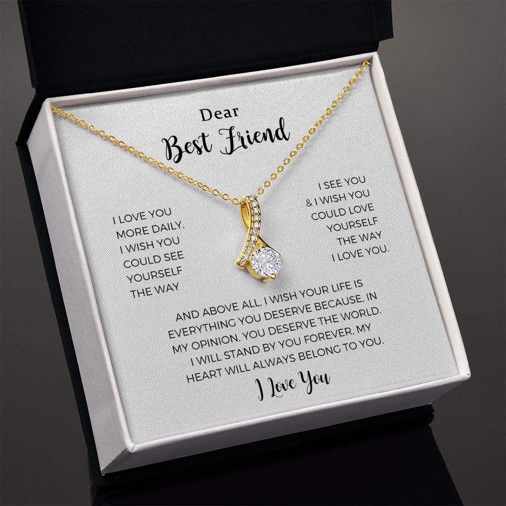 Necklace For Best Friend, Best Friend Gift, Best Friend Necklace, Bestie Gift, Appreciation Gift For Best Friend, Gift For Friend