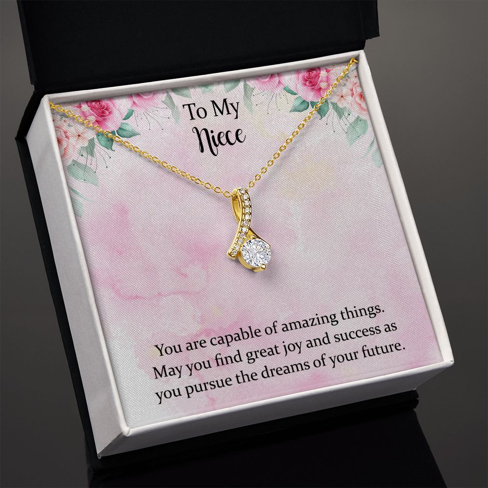 To My Niece Joy and Success Alluring Beauty Necklace