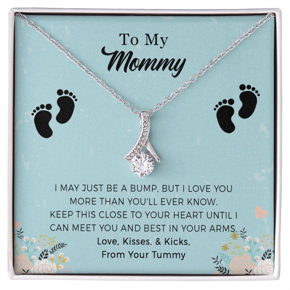 Baby Necklace Baby Gift, To My Mommy, 925 Sterling Silver, Necklaces For Women, Gifts for Mom, Baby Shower Gifts for Mom To Be New Mom Gifts, Gifts from Husband, Pregnancy Gifts, Pregnancy Gifts for First Time Moms, Pregnant Mom Gifts