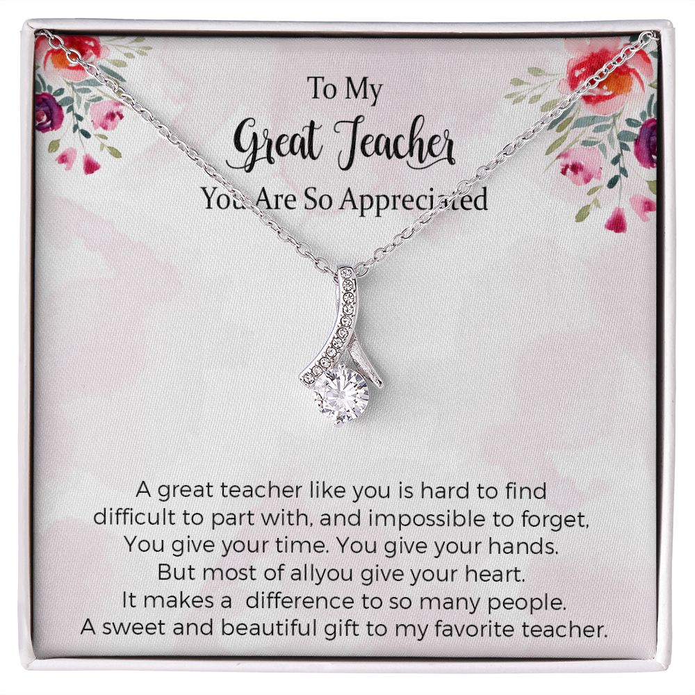 Teacher Alluring Beauty Necklace Appreciation Gifts For Women From Student Graduation Farewell