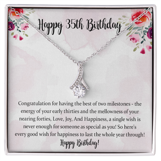 35th Birthday Gift Alluring Beauty Necklace, 35th Birthday Gift For Women, 35th Birthday Gift For Her, 35th Birthday Gift Idea