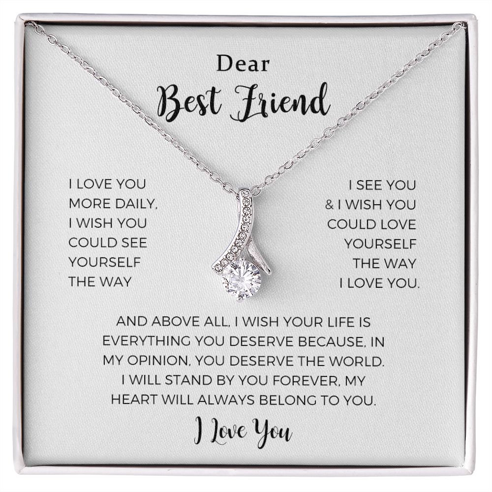 Necklace For Best Friend, Best Friend Gift, Best Friend Necklace, Bestie Gift, Appreciation Gift For Best Friend, Gift For Friend