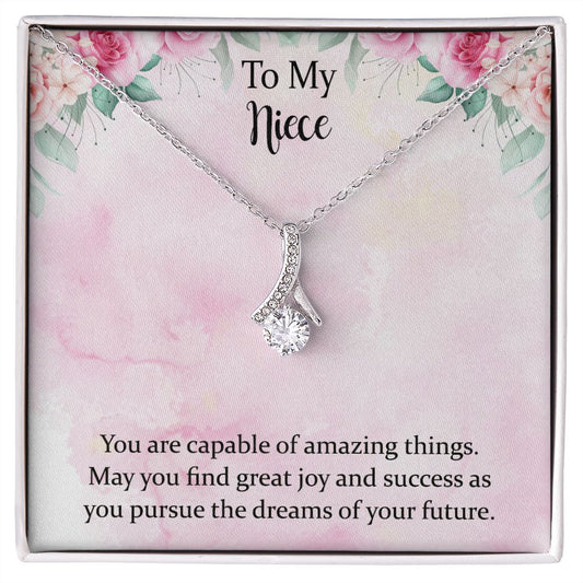 To My Niece Joy and Success Alluring Beauty Necklace