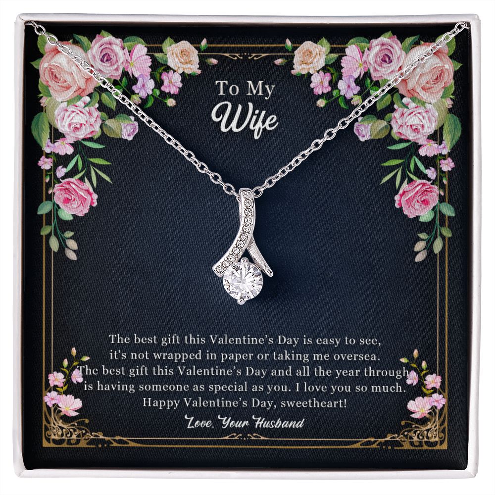 Wife Alluring Beauty Necklace Gift For Her - The Best Gift This Valentine’s Day And All The Year Through Is Having Someone As Special As You
