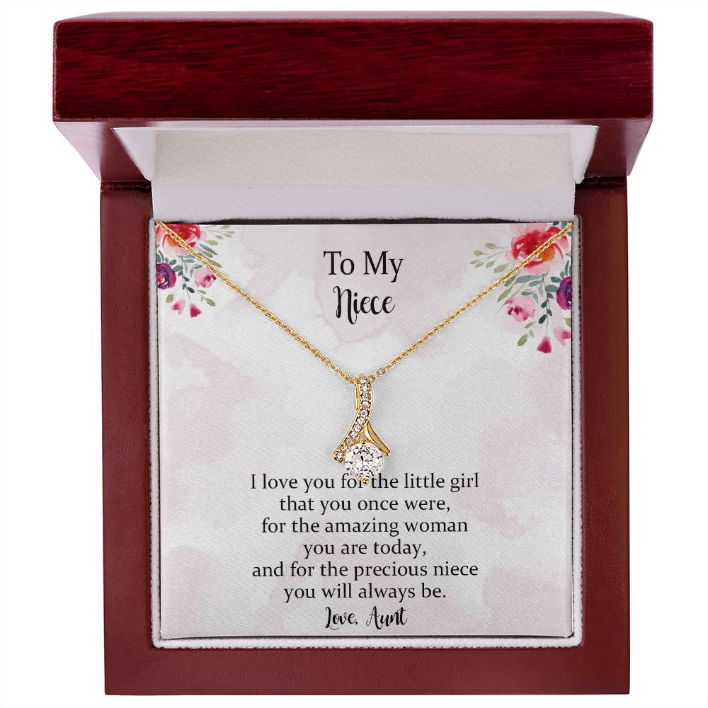 To My Niece Necklace - Gift For Birthday, Christmas, Graduation, Valentines, Wedding 