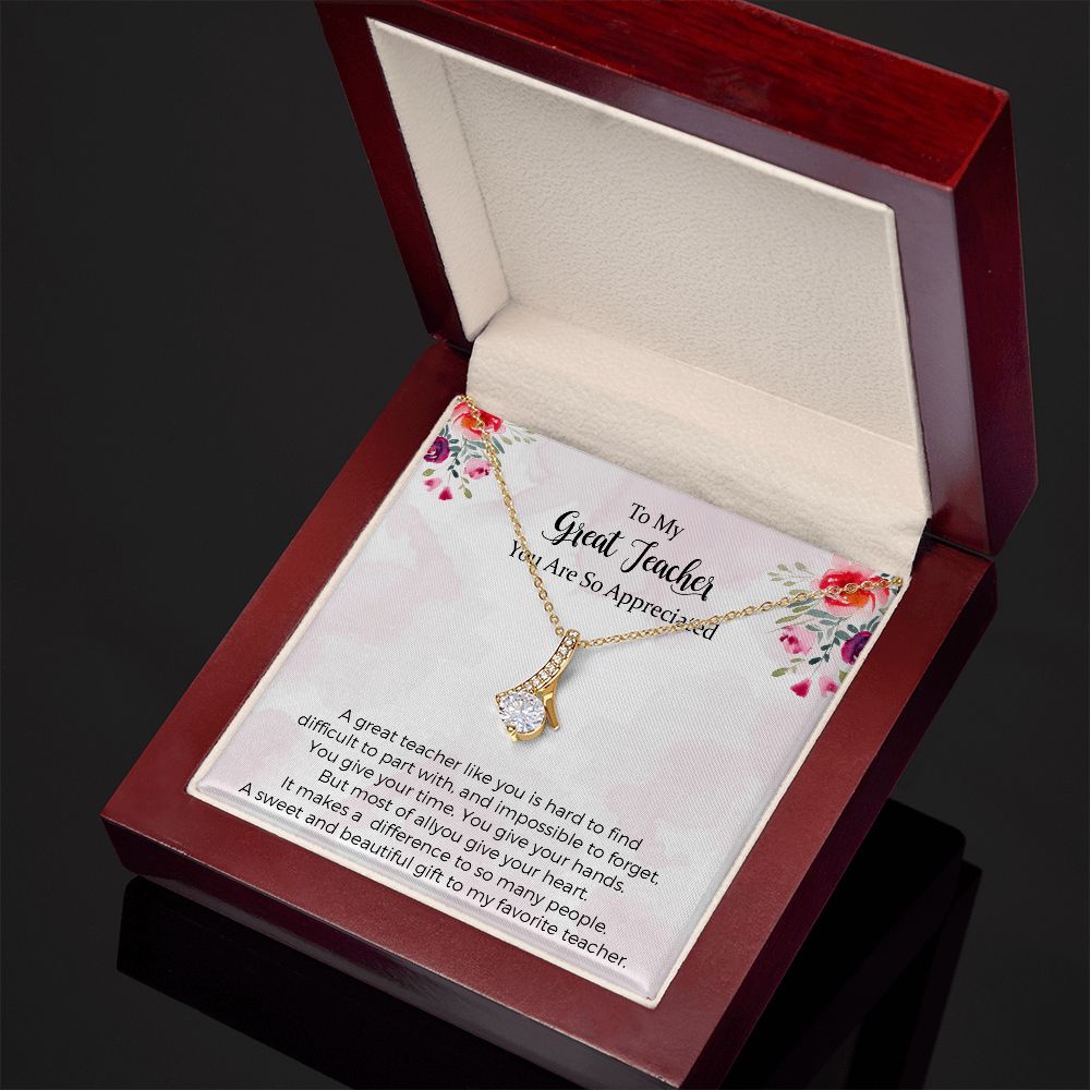 Teacher Alluring Beauty Necklace Appreciation Gifts For Women From Student Graduation Farewell