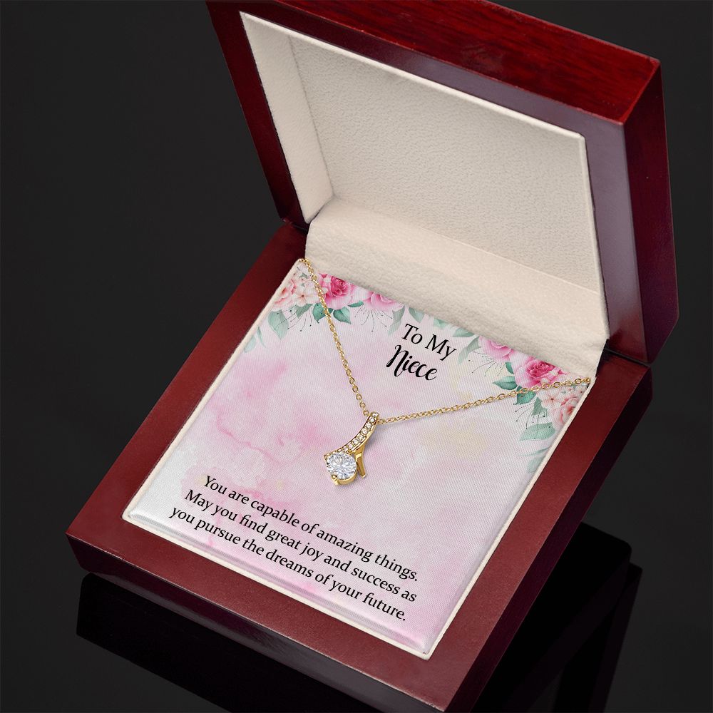 To My Niece Joy and Success Alluring Beauty Necklace