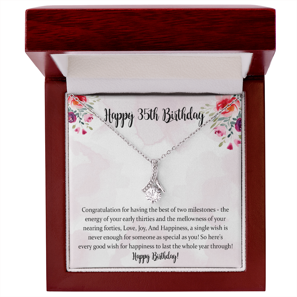 35th Birthday Gift Alluring Beauty Necklace, 35th Birthday Gift For Women, 35th Birthday Gift For Her, 35th Birthday Gift Idea