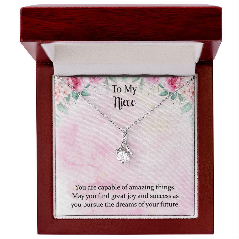 To My Niece Joy and Success Alluring Beauty Necklace