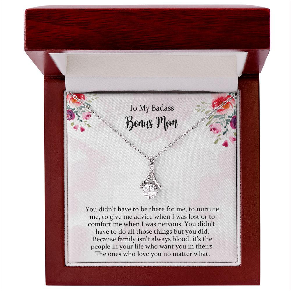 Bonus Mom Gift, Bonus Mom Alluring Beauty Necklace, Step Mom Gift, Step Mom Necklace