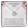 Travel Gifts For Women Love Knot Necklace Gift With Meaningful Message Card