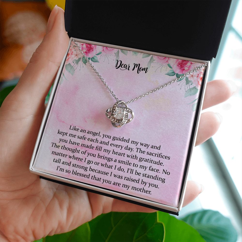 Mom Christmas Love Knot Necklace Gift From Daughter Gift For Mom From Son Daughter