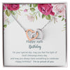 Birthday Gifts for Girls Women Jewelry, Pendant Interlocking Hearts Necklace 29th Birthday Gift for Girls, Daughter, Sister, Friend, Daughter with Message Card and Gift Box