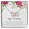 Birthday Gifts for Girls Women Jewelry, Pendant Interlocking Hearts Necklace 20th Birthday Gift for Girls, Daughter, Sister, Friend, Daughter with Message Card and Gift Box