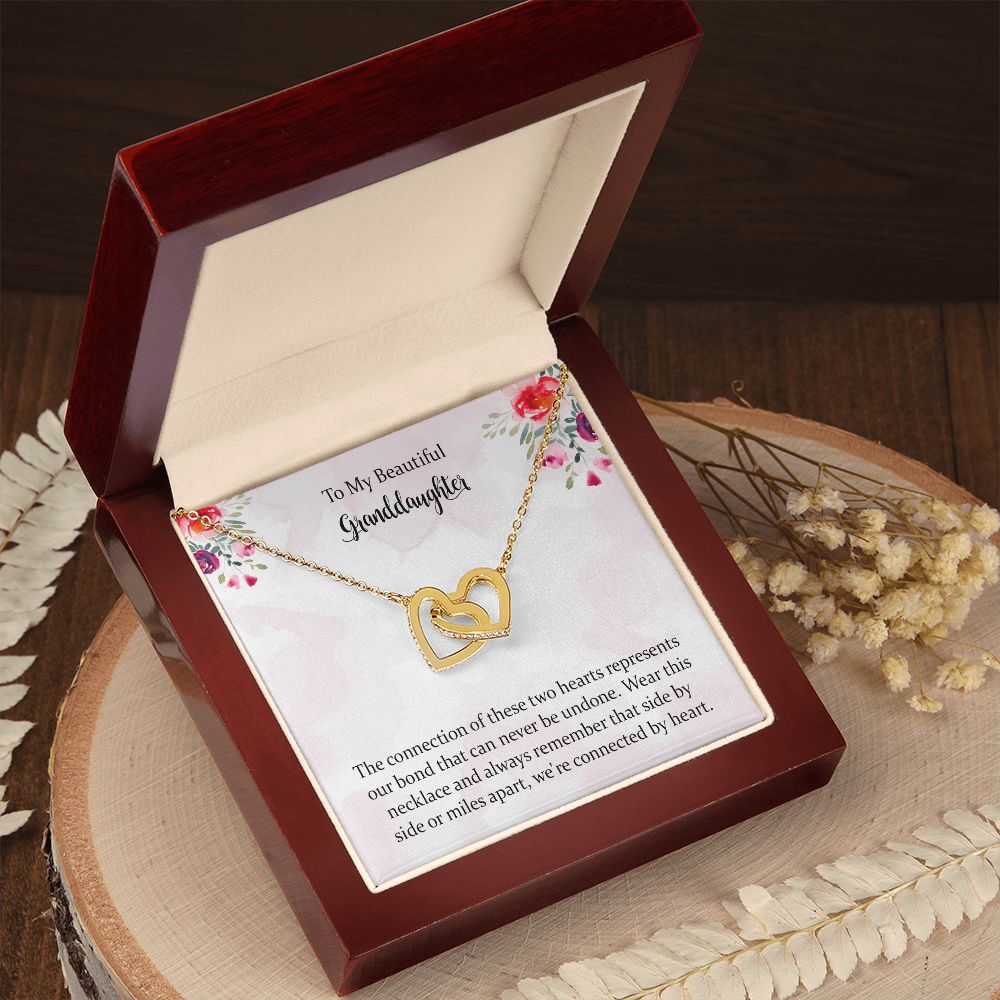 Granddaughter Gifts from Grandma or Grandpa, To My Granddaughter Necklace from Grandmother or Grandfather. Birthday, Graduation, and Wedding Jewelry Gift Ideas from Grandparents with Message Card.