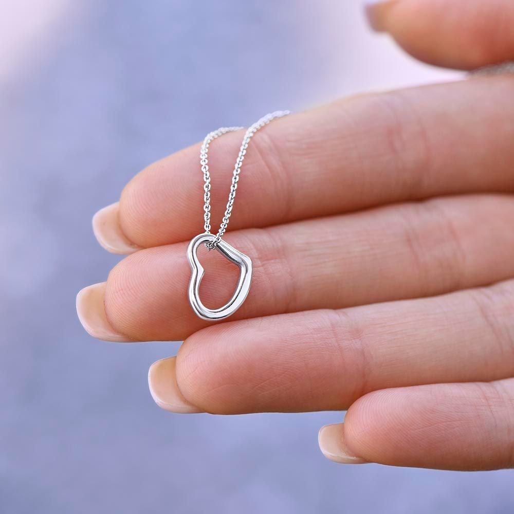 To My Future Wife Delicate Heart Necklace Gift - My Last Everything