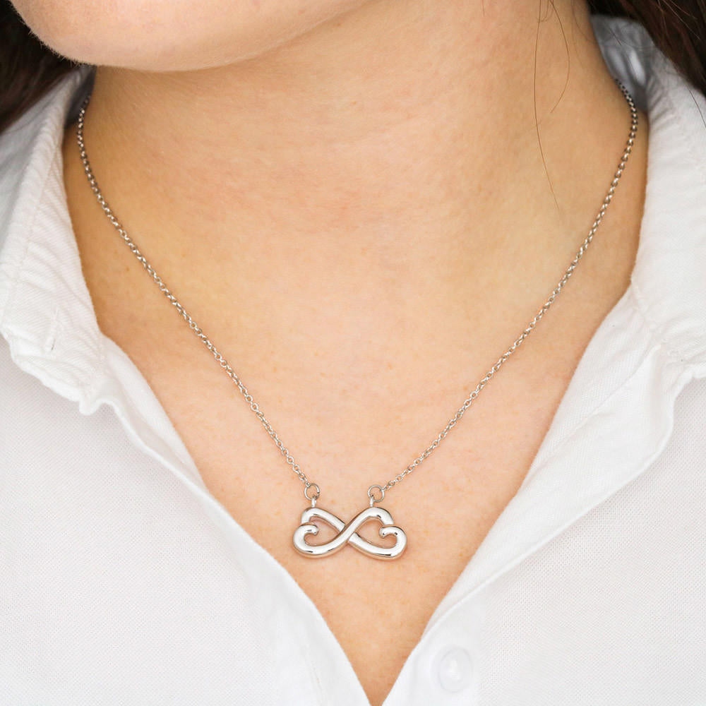 Remember Whose Daughter You Are & Straighten Your Crown! Infinity Necklace