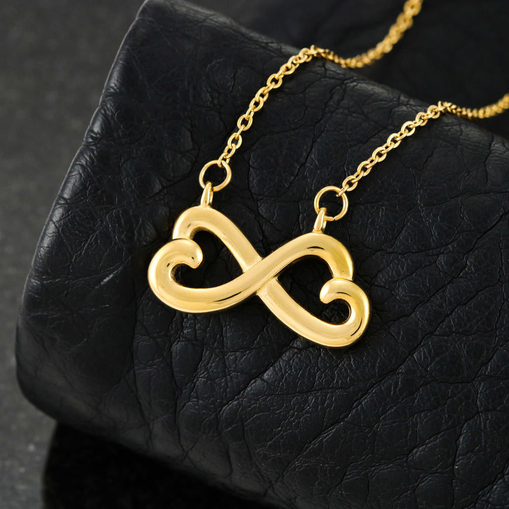 Remember Whose Daughter You Are & Straighten Your Crown! Infinity Necklace
