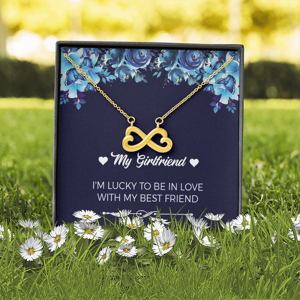 Girlfriend Gift Ideas For Her, Romantic Heart-shaped Infinity Necklace Jewelry for Women, Cute Anniversary / Valentines Day / Birthday Present