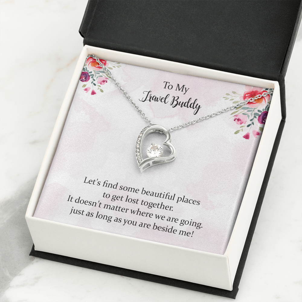 Traveler Gift For Forever Love Necklace Soul Sister Adventure Gift Long Distance Gift