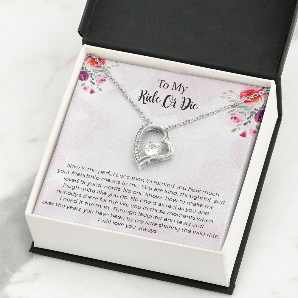 To My Ride Or Die Forever Love Necklace, I Will Love You Always
