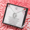 To My Mum, To A Woman Of Wisdom,  Forever Love Necklace For Mom, Mother Gift For Valentine's, Birthday, Anniversary