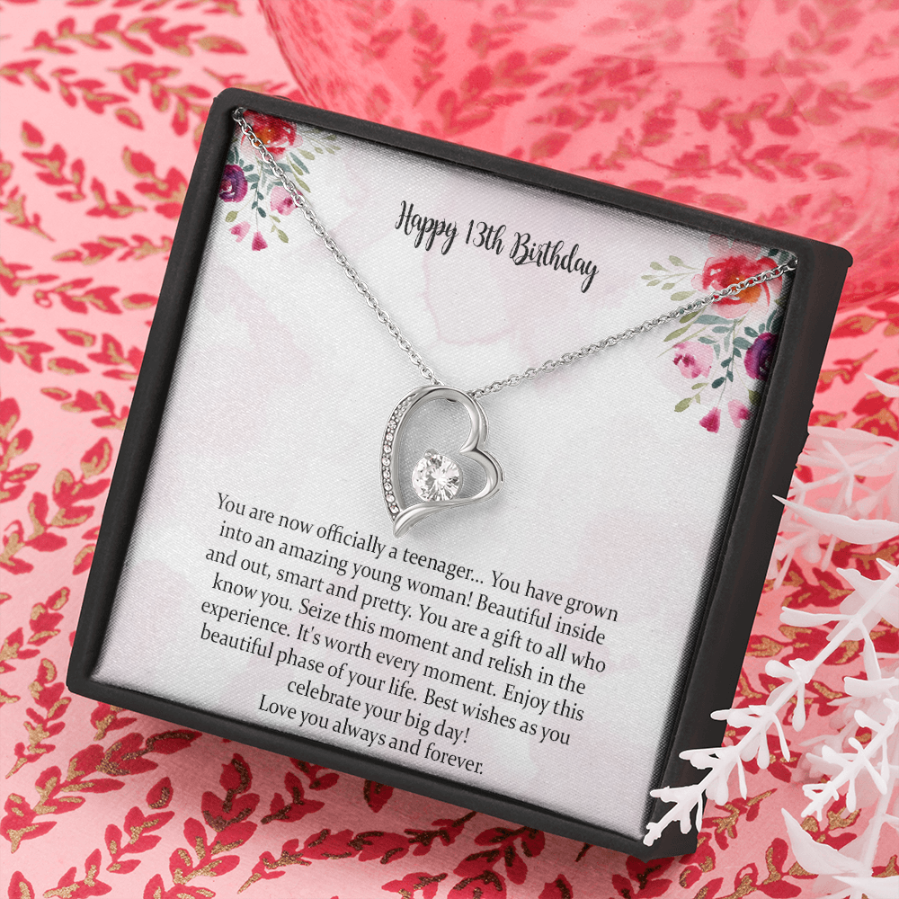 13th Birthday Girl Official Teenager, Thirteenth Birthday Necklace, Gift for 13-Year-Old Girl Gifts, Teen Birthday Gift
