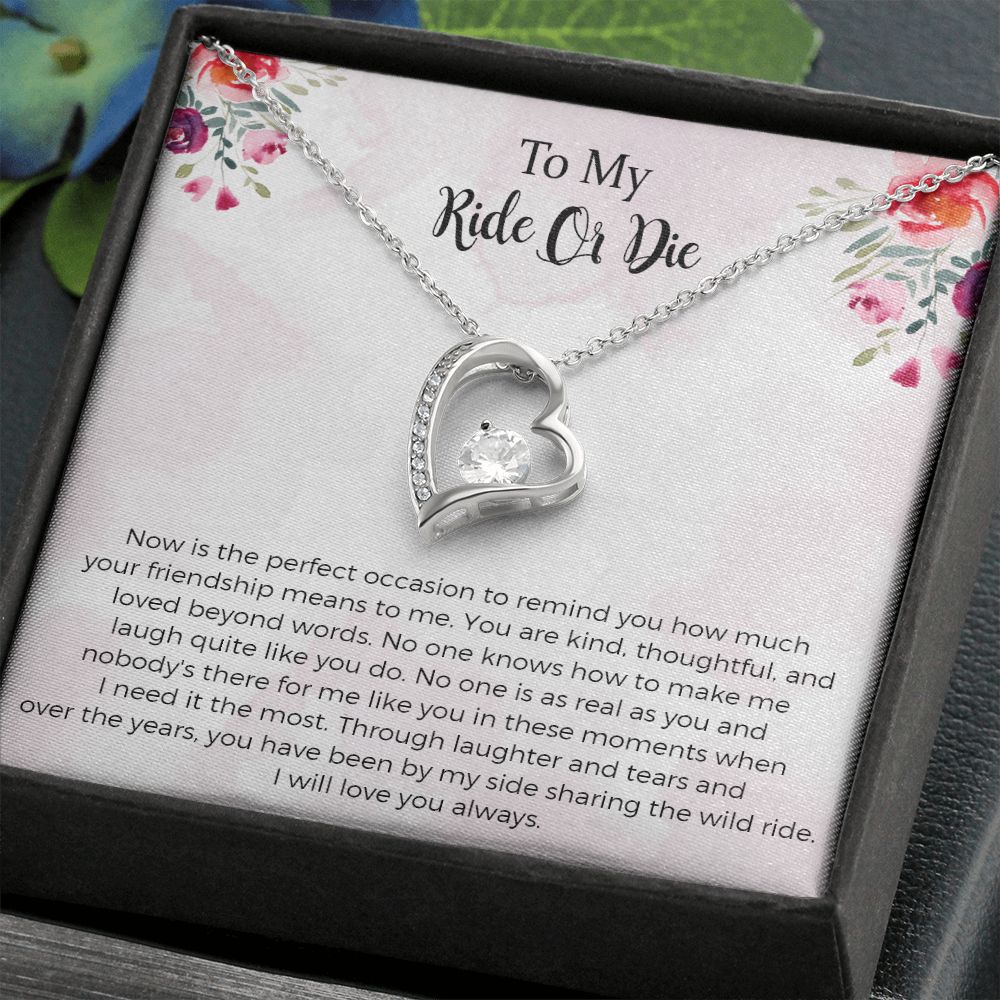 To My Ride Or Die Forever Love Necklace, I Will Love You Always