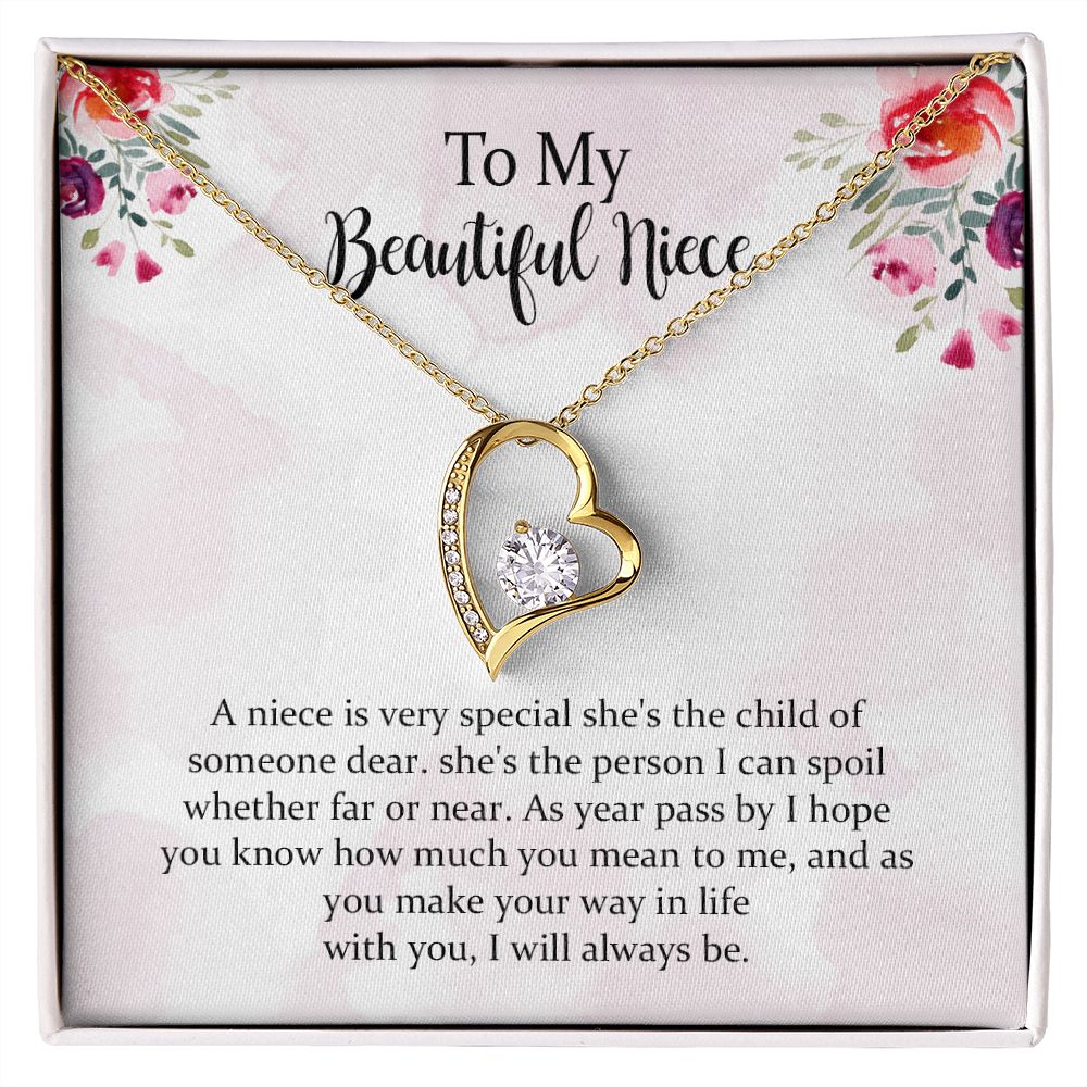 Forever Love Necklace Gift For Niece From Aunt