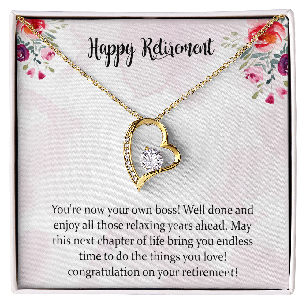 Retirement Forever Love Necklace Gifts For Women, Female Retirement Gifts 2022, Happy Retirement, Retirement For Teacher, Nurse, Boss, Coworker Farewell Gifts