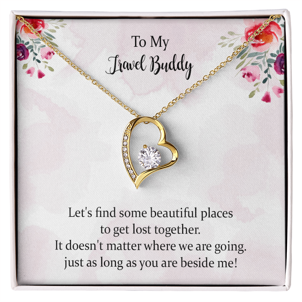 Traveler Gift For Forever Love Necklace Soul Sister Adventure Gift Long Distance Gift