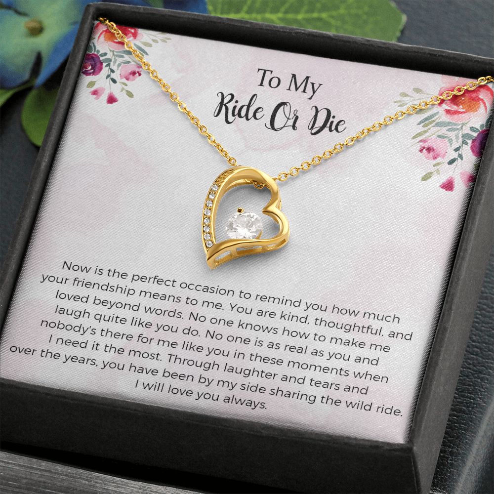 To My Ride Or Die Forever Love Necklace, I Will Love You Always