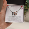 Mother's Day Interlocking Hearts Necklace For Mom