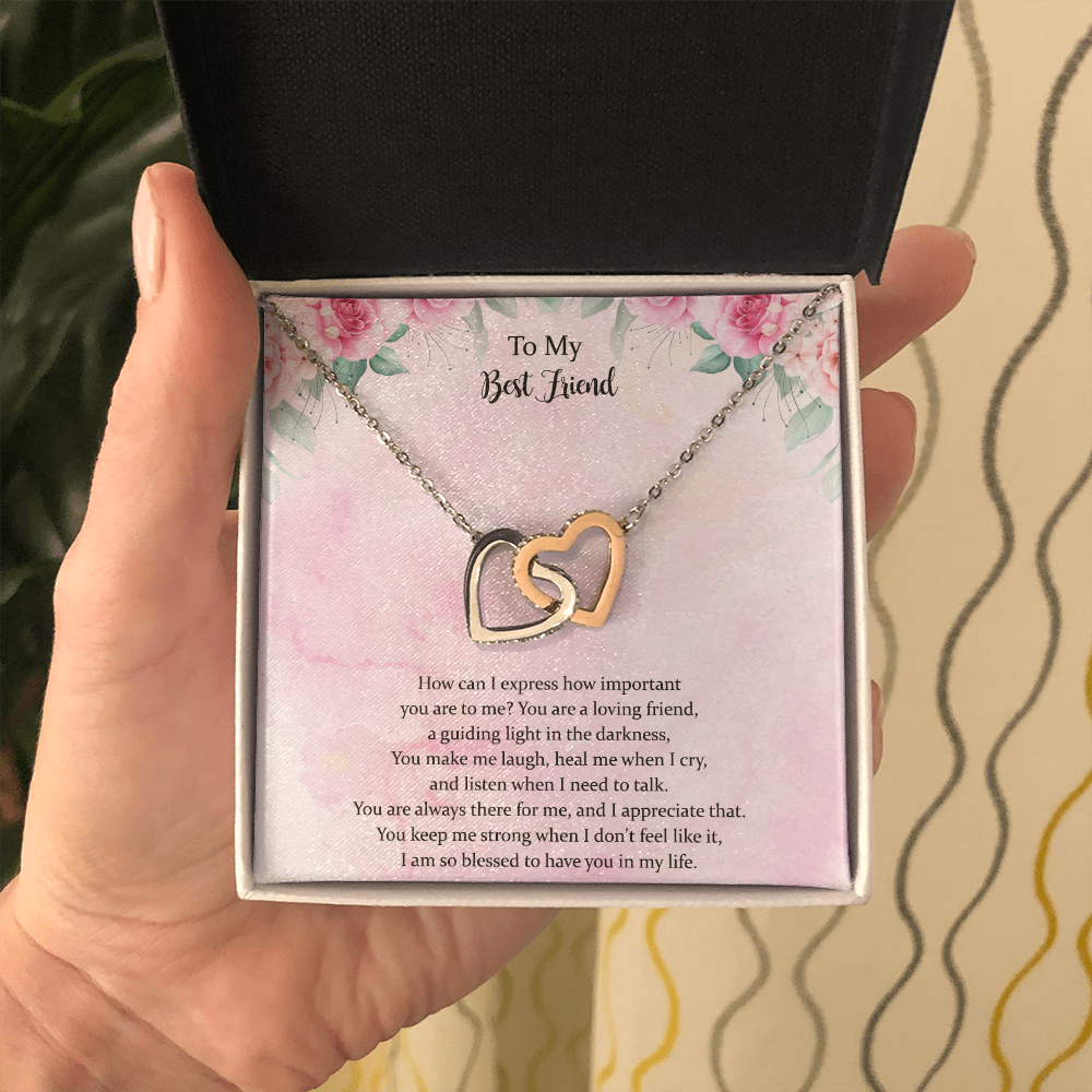 To My Best Friend, Appreciation Necklace Gift, Thank You Gift, Gratitude Gift, Bestie Gift