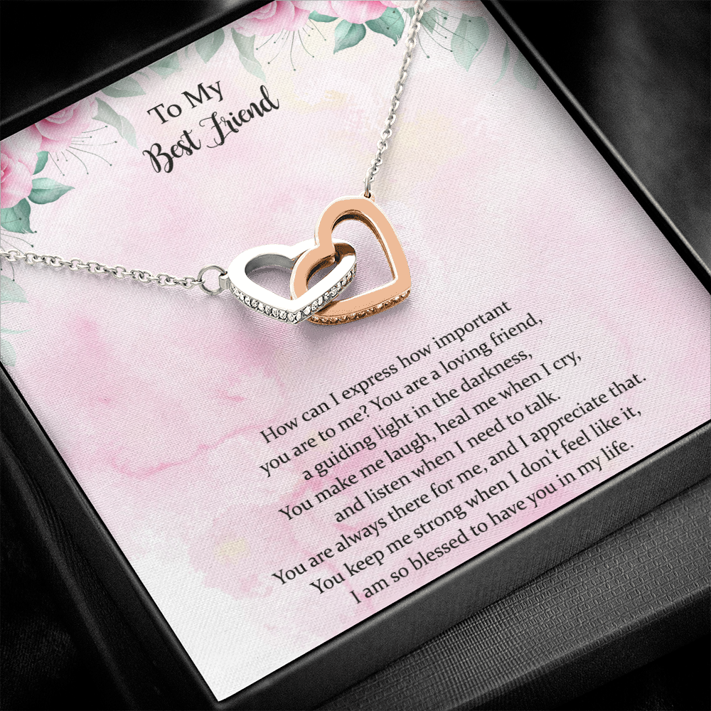 To My Best Friend, Appreciation Necklace Gift, Thank You Gift, Gratitude Gift, Bestie Gift