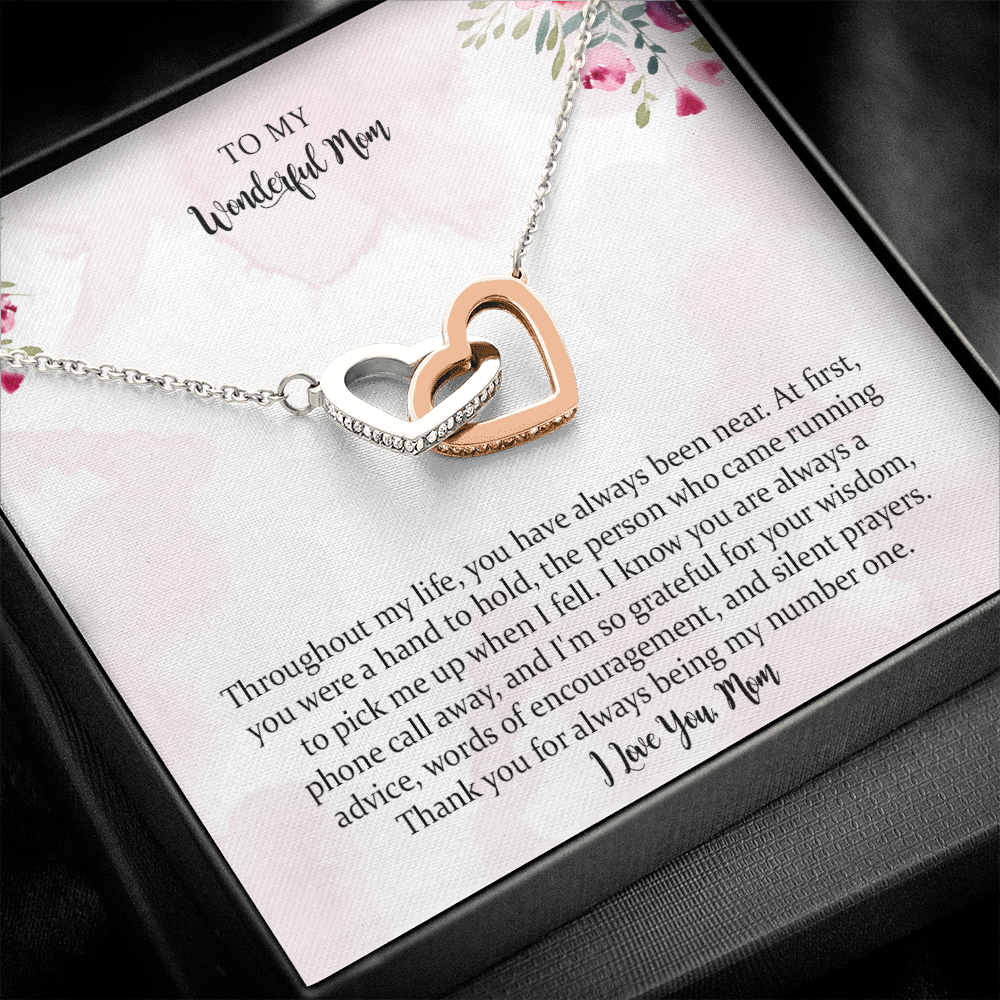 Necklace Gift For Mom From Daughter Or Son Mother Jewelry Gifts For Christmas Birthday & Mother's Day With To My Mom Message Card