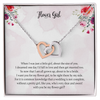 Flower Girl Proposal Gift Will You Be My Flower Girl Interlocking Heart Necklace