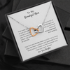 To My Beautiful Mum Interlocking Heart Necklace For Mom, That Sweet String Of Love Necklace For Mom