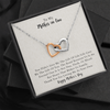 To My Mother In Law, Our Bond Is An Eternal One, Interlocking Heart Necklace For Mother-in-law