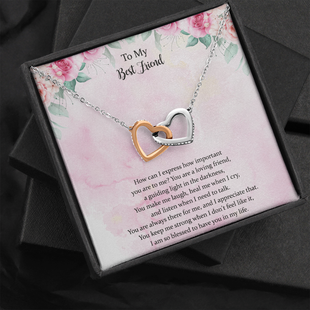 To My Best Friend, Appreciation Necklace Gift, Thank You Gift, Gratitude Gift, Bestie Gift