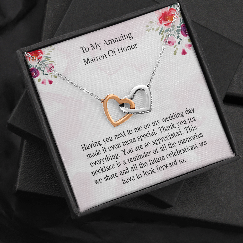Matron Of Honor Necklace Gift, Matron Of Honor Thank You, Wedding Party Gift, Jewelry