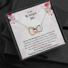 To My Unbiological Sister - You Are My Shining Star- Interlocking Heart Necklace, Birthday Gift For Sister On Anniversary, Birthday, Wedding